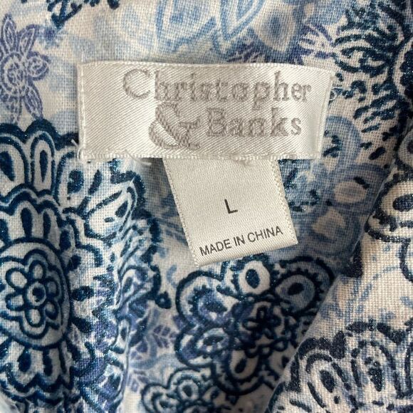 Christopher & Banks Button Down Shirt Size L EUC - Picture 11 of 11